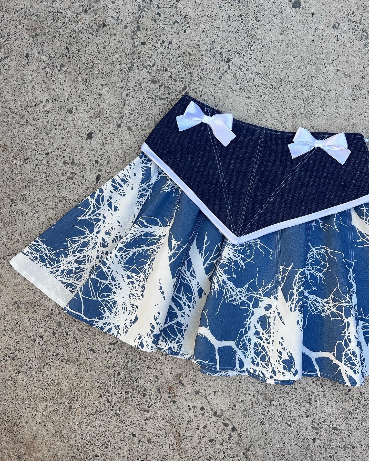 Blue-forest skirt