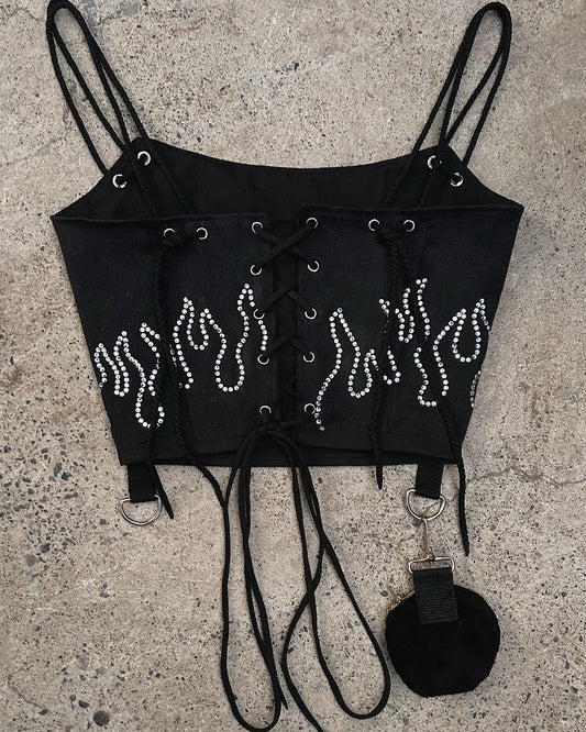 Flame-bag corset