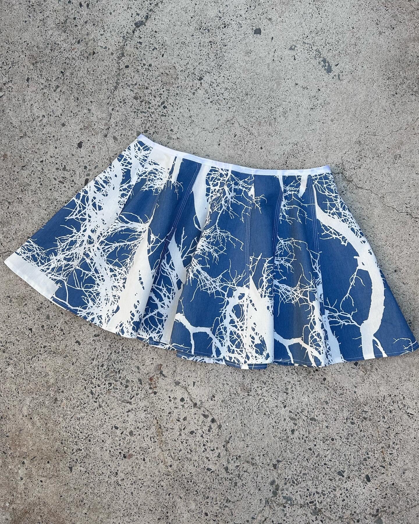 Blue-forest skirt