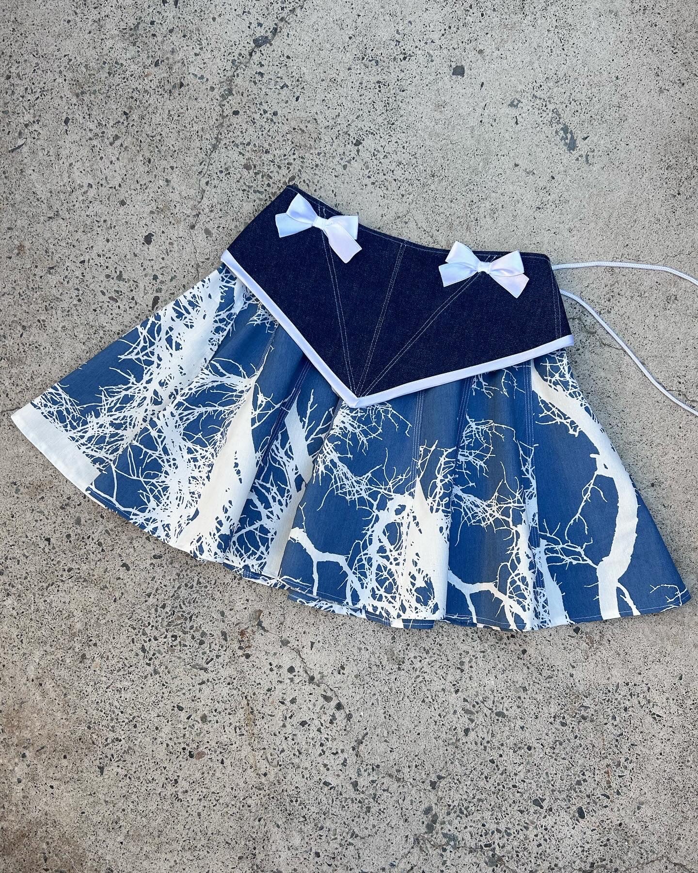 Blue-forest skirt